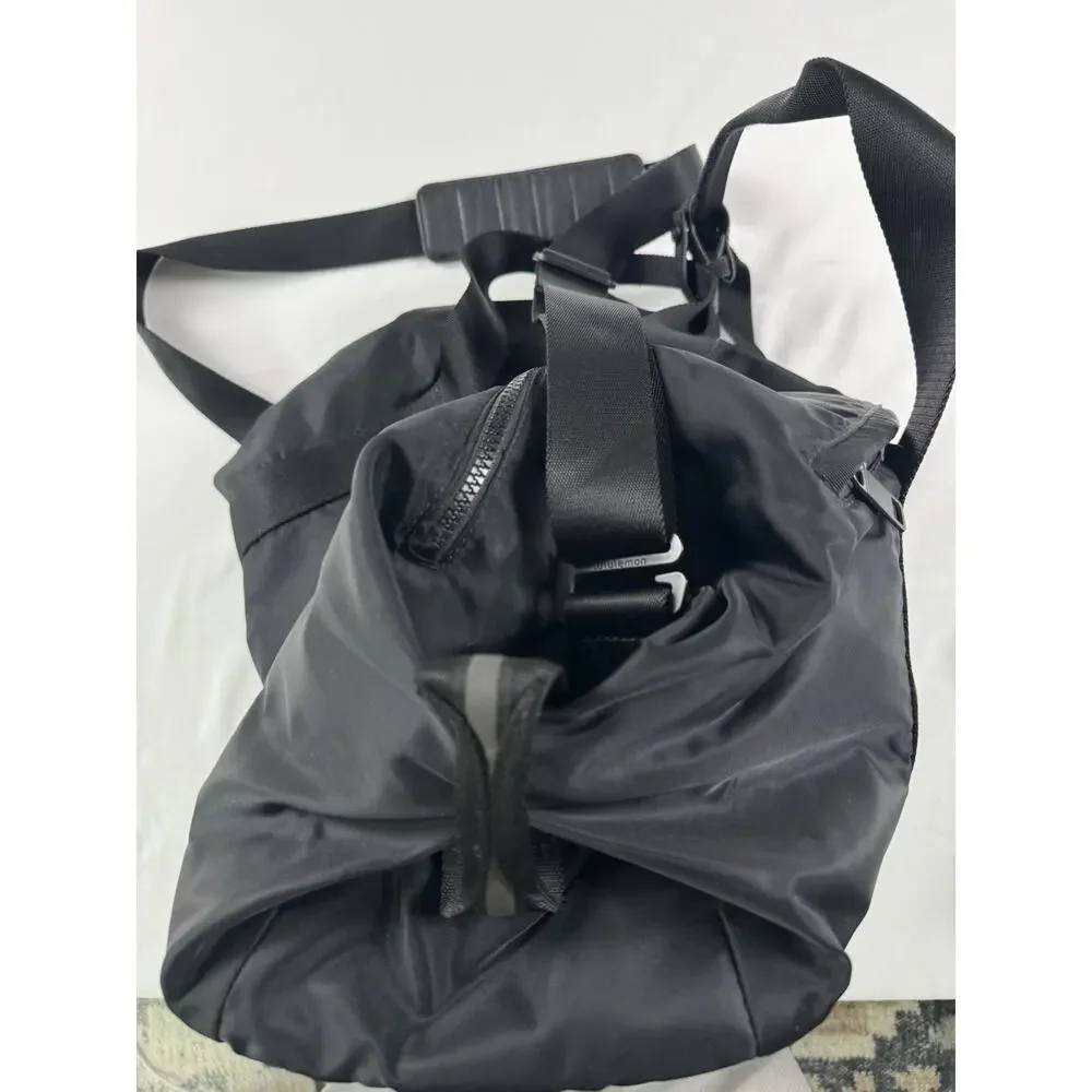 Lululemon Gym Duffle Bag Black Crossbody Double Handle